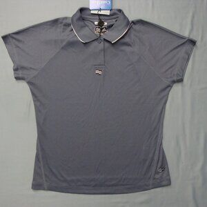 Adidas ClimaCool Women's Size SmallShort Sleeve Polo Shirt Gray NWT